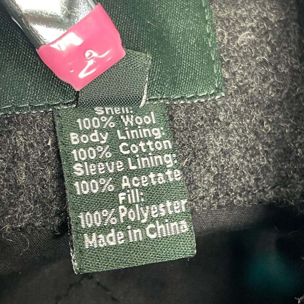 J. Crew Factory Charcoal Gray Wool Zip Front Biker Jacket Size S - Picture 12 of 13